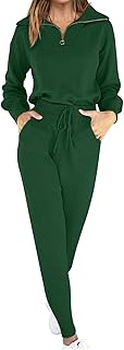 Women's Two Piece Outfits Sweater Sets Knit Pullover Tops and Casual Pants Tracksuit Matching Sets L