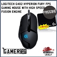 Logitech G402 Hyperion Fury FPS Gaming Mouse with High Speed Fusion Engine