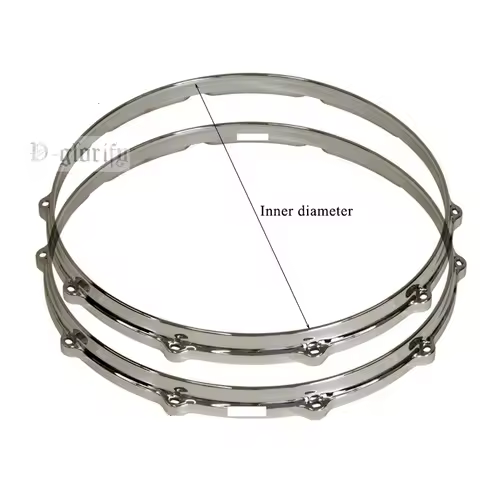 14 Inch 10 Hole Aluminum Alloy Die-cast Snare Drum Rim Drum Hoop One Pair Drum Snare