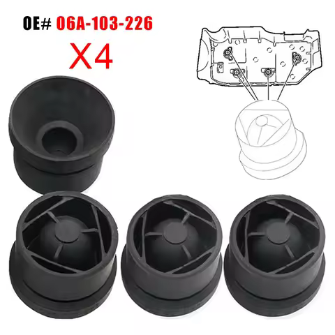 2/4PCS Car Engine Cover Cushion Shock Absorber Rubber 06A103226 for Audi A3 A6 VW Golf Mk5 Polo Pass