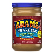 Adams 100% Natural Peanut Butter - Creamy (Unsalted)