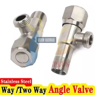 Low Price -- Best Stainless Steel 304 （One Way Angle Valve）Two Way Angle Valve, 1/2"x 1/2", COD