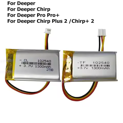 New 3.7V 1300mAh Battery For Deeper Pro Pro+ Wireless Fishfinder Sonar GPS DVR