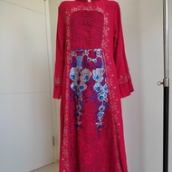 gamis brokat kombinasi