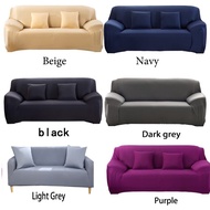 1 2 3 4 seater Sofa Covers Pure Color Couch SlipCover Elastic Fabric Stretch Seater Protector Chair 