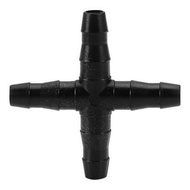 Garden & Aquarium Water Hose Splitter 4 Branches 10PCS - Black