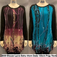 8009 blouse Lycra  / baju borong murah