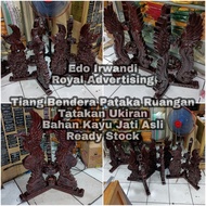 Tiang Bendera Pataka Ruangan Tatakan Ukiran Berkualitas