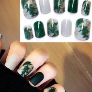 3D Nail Art Silver Fake Nails 3D Nails