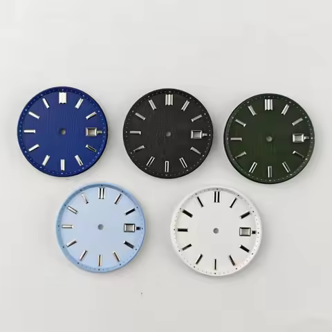 33.5mm No logo Vertical Stripe Texture Watch Dial Suitable for Seiko Grand NH35 Movement Evolution 9