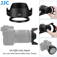 JJC LH-Q55 Lens Hood 55mm for Canon EF-M RF-S 18-150mm & EF-M 11-22mm & RF-S 55-210mm & E 18-135mm &