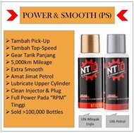 NT10 POWER &amp; SMOOTH (P&amp;S) Motorcycle Engine Oil Treatment Petrol Additive Fuel Saver Injector Cleaner Octane Booster Decarbonizer y15zr y16zr lc135 ex5 rs150r v1 v2 rsx vf3i nvx  nmax suziki raider 4t minyak hitam enjin motosikal