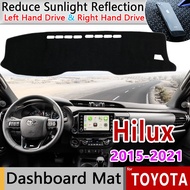 Dashboard Cover Dash Board Mat Carpet Pad for Toyota Hilux AN120 AN130 2015~2021 Sunshade Cushion No