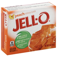 BỘT RAU CÂU - GELATIN VỊ ĐÀO - CÓ / KHÔNG ĐƯỜNG - ÍT NĂNG LƯỢNG Jell-O Peach Sugar-Free Gelatin Mix 