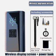 READY STOCK🔥 15000mAh 150PSI Turbo Car Air Pump Portable Digital Display Inflator Powerbank Pam Angi