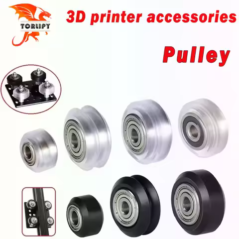 Pulley components 5mm Wheel V slot Ball Bearing 625RS 625ZZ 3D Printer Parts CNC Transparent Polycar