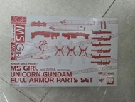 MS GIRL

UNICORN GUNDAM FULL ARMOR PARTS SET
