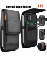 1入組男式皮帶夾錢包腰包,立式尼龍套持卡槽,適用於iphone 11 12 Pro Max Mini Xs Max Xr X 6 7 8 Plus手機套,攜帶手機皮套