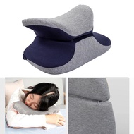 [starlights2] Travel Pillow Memory Foam Neck Pillow Support Pillow Portable Compact &amp; Dark Blue