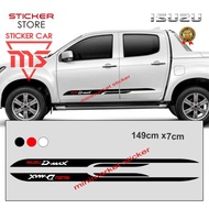 STICKER ISUZU DMAX STICKER SIDE ISUZU D MAX CAR STICKER