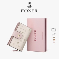FOXER Women's Wallets Fashion Print Short Wallets Credit Card Holders Coin Purses