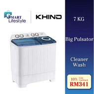 KHIND 7KG TWIN TUB WASHING MACHINE SEMI AUTO WM717