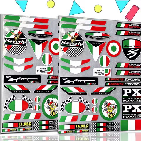 For Piaggio Vespa Sticker Motorcycle Accessories Decal Beverly Sprint Spring Special PX LX GTS Hpe G