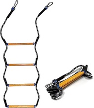 Boat Rope Ladder, Heavy Duty Climbing Rope 400Lbs Strength, 14mm Reinforced Polyester Line, Rigid Re