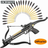 24Pcs/lot Pistol Crossbow Arrow Aluminium Crossbow Bolt Arrow 6.2" Steel Tips Hunting Arrow for 50-8