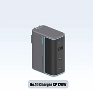 CUKTECH 120W เครื่องชาร์จ GaN 3พอร์ต USB-C ที่ชาร์จสำหรับ Xiaomi 13 12 iPhone 15 14 13 Pro Max ที่ชา