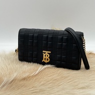 Burberry 經典LOLA黑羊金TB LOGO WOC