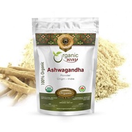 Premium Ashwagandha Root Powder (Withania somnifera) - Organic & Kosher Certified | Vegan | Non GMO 