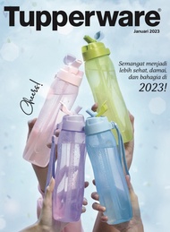 ASLI BOTOL MINUM TUPPERWARE ECO BOTTLE STRAW 750ML | NEW