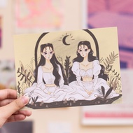 Red Velvet Art Print / Seulgi and Irene / Monster Art Print / Postcard