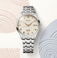 精工 SEIKO Presage AUTOMATIC 機械錶 series Japanese Garden SRPF45J1 MADE IN JAPAN 不銹鋼 藍寶石玻璃錶面 米色面 日本製 10b