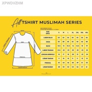 【NEW stock】☬⊙Blouse Muslimah Ironless T Shirt Muslimah Plus Size Jersey Muslimah Baju Blause Wanita LUNNA EDITION By Awa