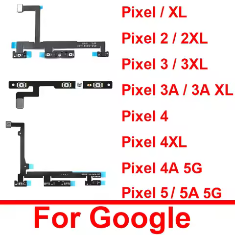 For Google Pixel 2 3 4 5 XL 3A 4A 5A 4G 5G Power Volume Flex Cable Volume Power Button Flex Side Key