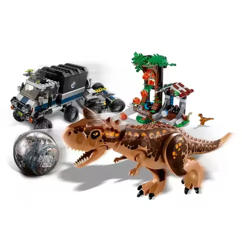 Brands Brick Sets Series Building Blocks Carnotaurus sastrei‌‌ Gyrosphere Escape Dinosaur 75929 Worl