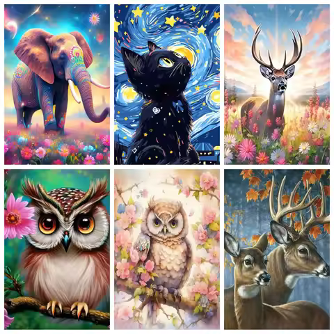 1box New Arrival 500/1000/1200/2000 PCS Puzzle Animals Owl Elephant Diy Birthday Gifts Home Decorati