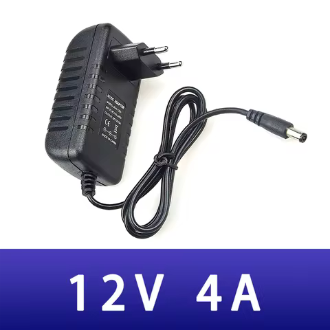 AC DC New 12V 4A 48W Power Adapter EU US AU UK PLUG 100V-240V 220V AC 12V DC Power Supply 4000MA 5.5