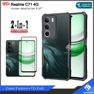 SAVING PACKAGE 2in1 Case Realme C71 4G C75 Realme C61 C63 NFC C51s Free Color Tempered Glass