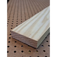 1" x 3" (20mm x 70mm) Clean Cut Pine Wood
