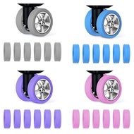 GB 6Pcs Luggage Wheel Covers Suitcase Wheel Protector Caster Silicone Cover Wear-Resistant Luggage S