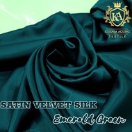 1/2meter Kain Tille Spankle / Tile Payet Spangel / Tile Seribu Payet Premium Warna EMERALD BLUE Baha
