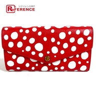 LOUIS VUITTONRFIC Monogram LV × YK Yayoi Kusama Portefeuille Sarah NM 長錢包