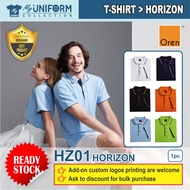 [Original Brand] Oren Sport HZ01 Unisex Horizontal Short Sleeve Collar Polo Shirt / Customize Logo T