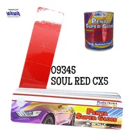 MERAH Mazda Red duco paint Soul Red CX5 09345 Penta Super Gloss 1kg
