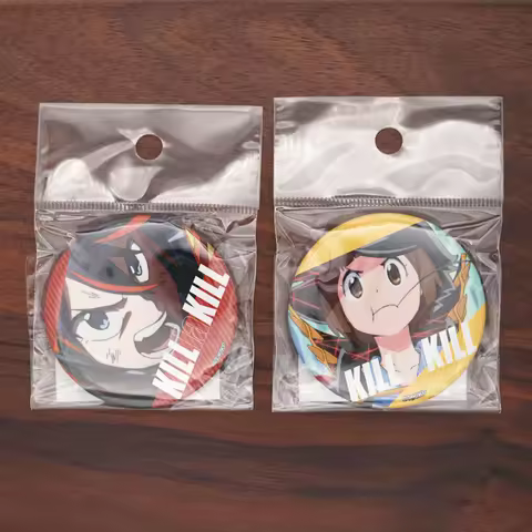 Kill La Kill Anime Matoi Ryuuko Mankanshoku Mako Genuine Metal Badge toys gift