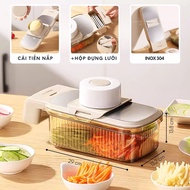 Bộ nạo sợi rau củ đa năng FEEKA 5 lưỡi dao đồ bào rau củ INOX đa năng cao cấp nhỏ gọn