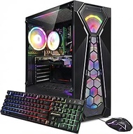 STGAubron Gaming PC Desktop Computer, AMD Athlon 3000G 3.5G, Radeon RX 580 8G, 16GB DDR4, 512GB SSD,